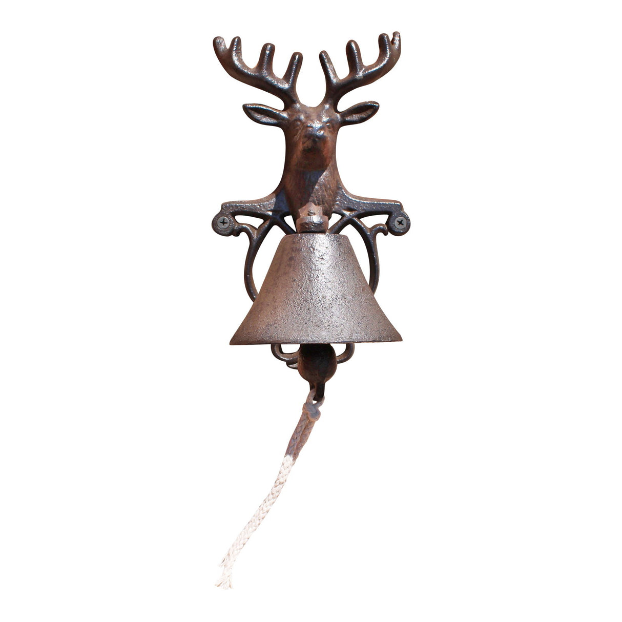 Rustic Cast Iron Stag Wall Bell