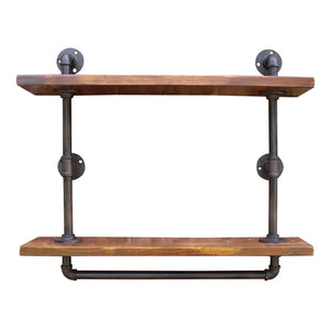 Industrial Pipe Wall Shelf