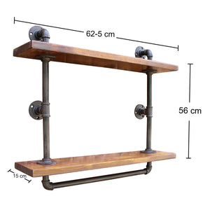 Industrial Pipe Wall Shelf