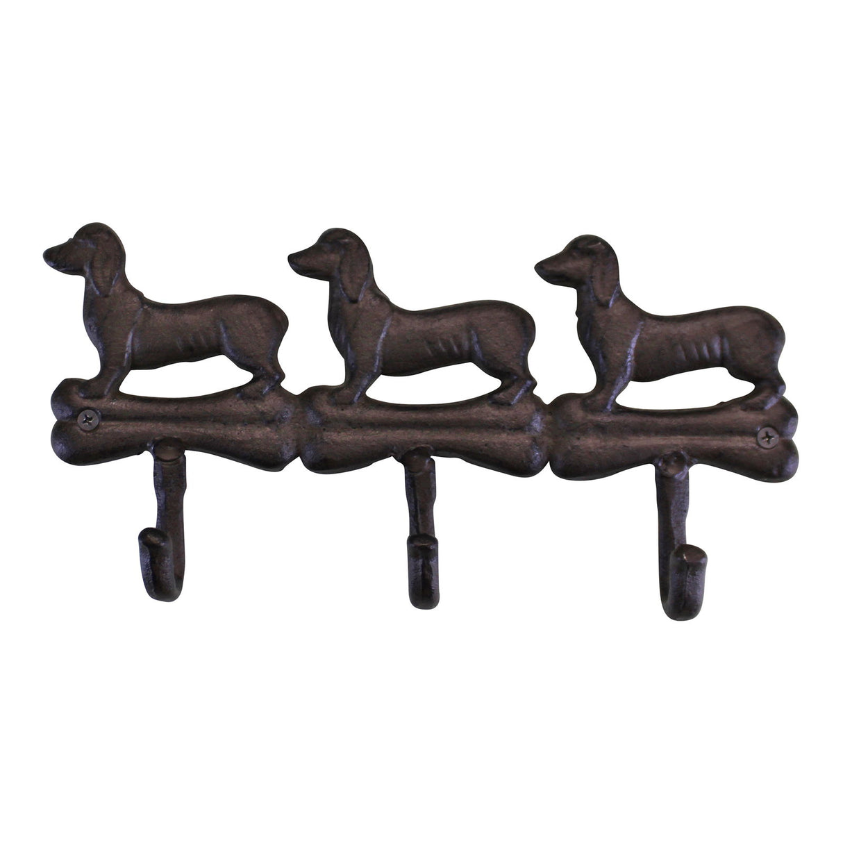 Rustic Cast Iron Wall Hooks,  Design With 3 Hooks