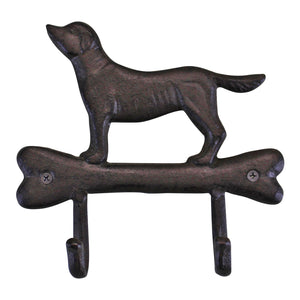 Gun Dog Rustic Cast Iron Wall Hook