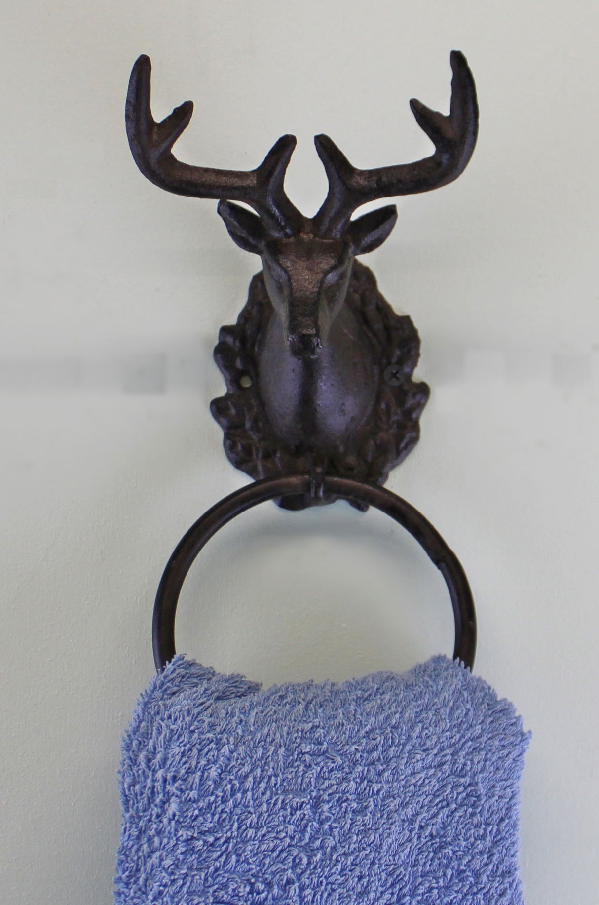 Cast Iron Stag Head Towel Ring