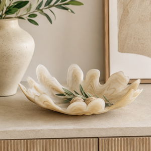 Nova Fluted Natural Glass Bowl
