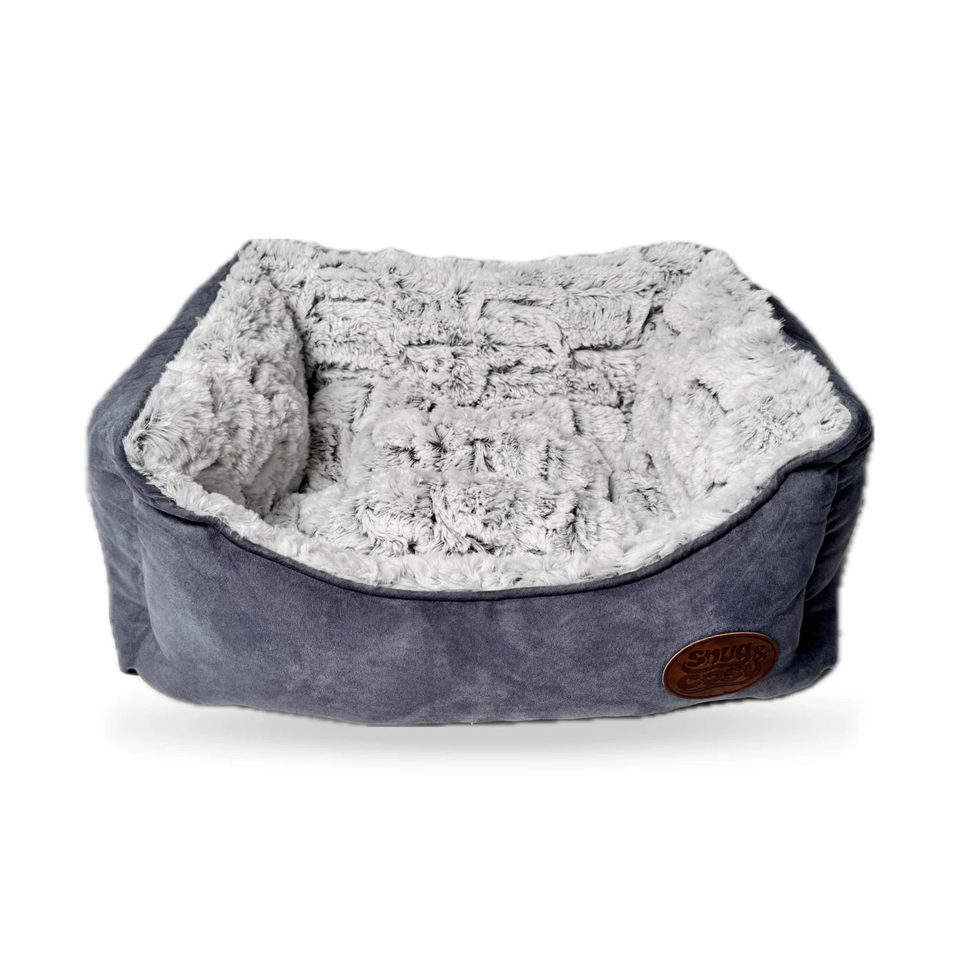 Novara Suede Dog Bed Charcoal