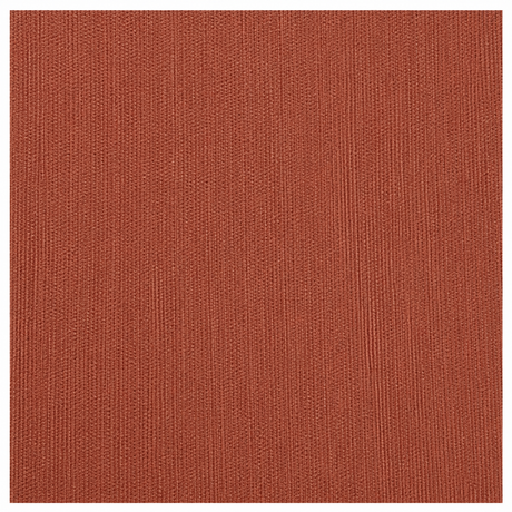 A square swatch of textured terracotta-colored fabric or material with rounded corners on a white background.
