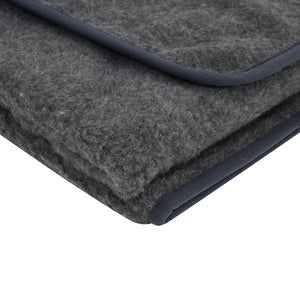 Grey Merino Wool Blanket