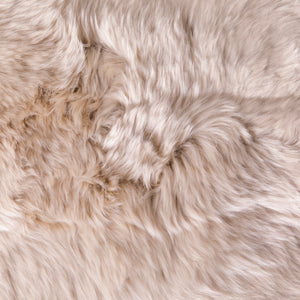 Double Beige Sheepskin Rug