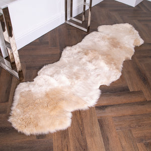 Double Beige Sheepskin Rug