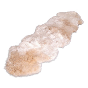 Double Beige Sheepskin Rug