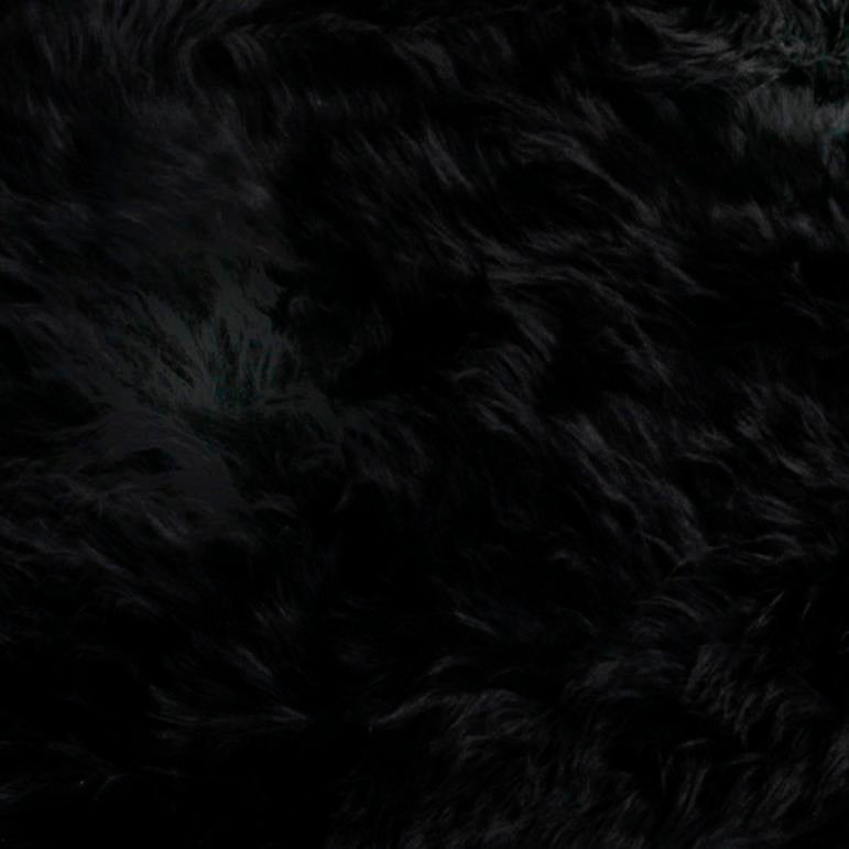 Double Black Sheepskin Rug