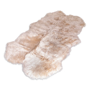 Quad Beige Sheepskin Rug