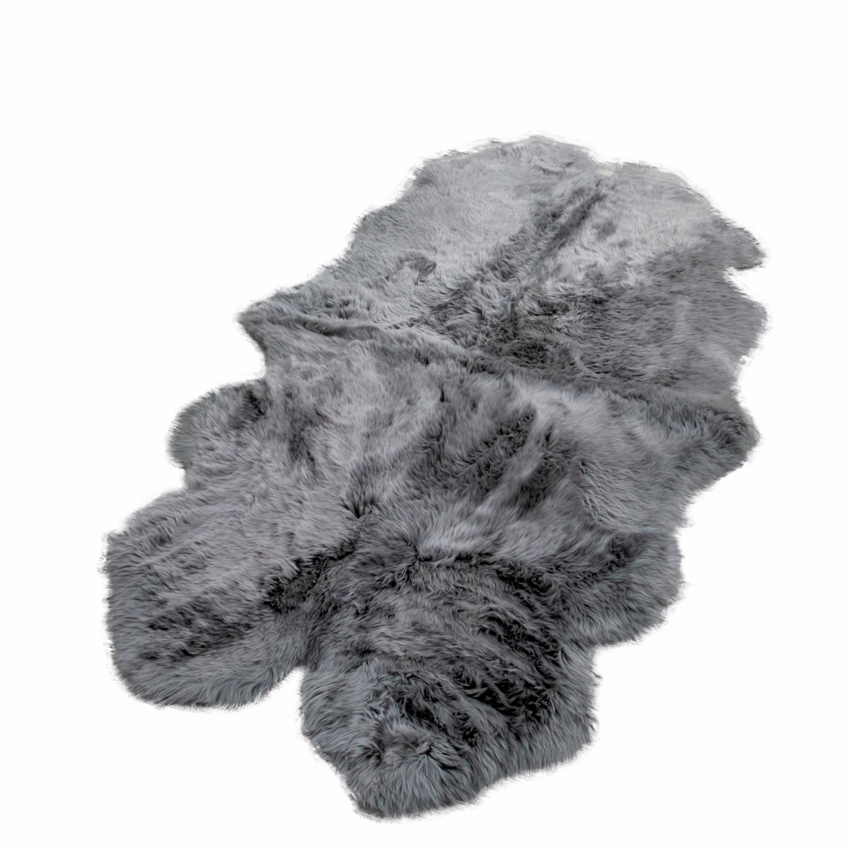 Quad Grey Sheepskin Rug