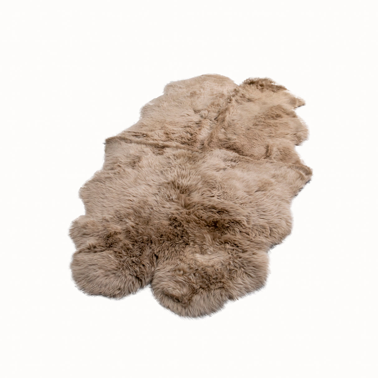 Quad Light Brown Sheepskin Rug