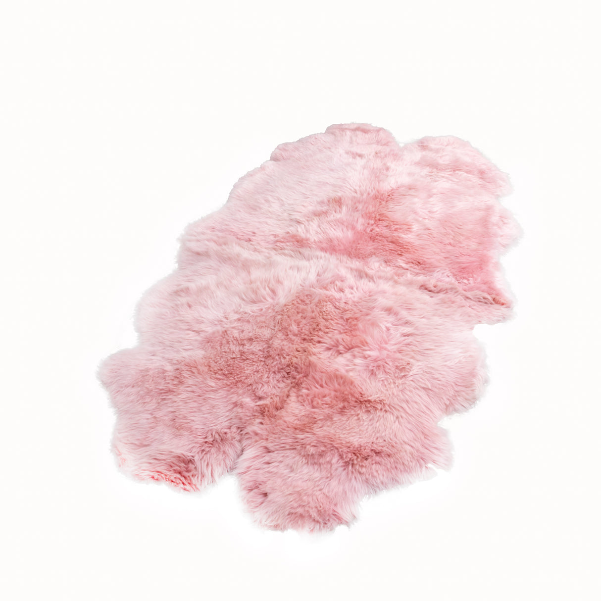 Quad Blush Pink Sheepskin Rug