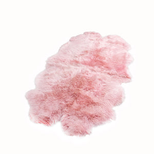 Quad Blush Pink Sheepskin Rug