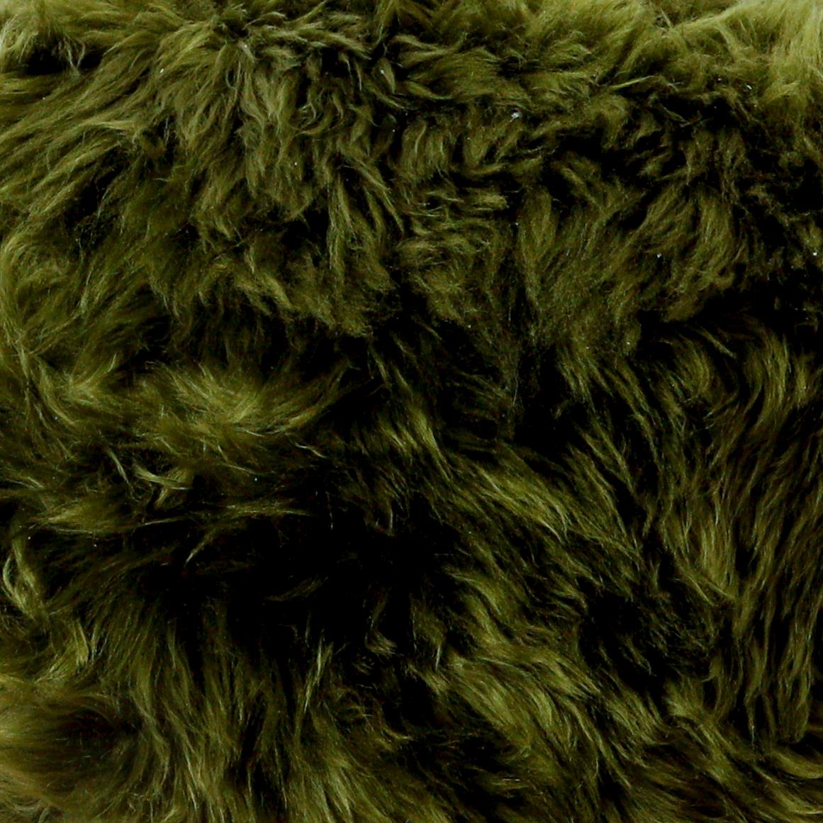 Sextuple Olive Green Sheepskin Rug