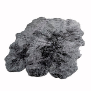 Sextuple Grey Sheepskin Rug