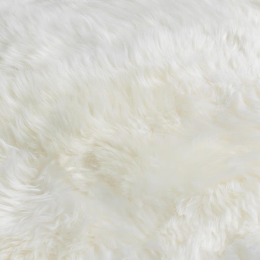 Sextuple Natural White Sheepskin Rug