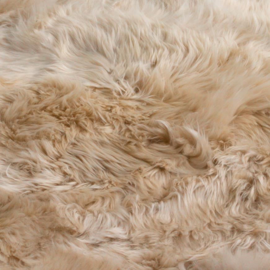 Beige Sheepskin Rug XXL