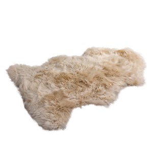 Beige Sheepskin Rug XXL