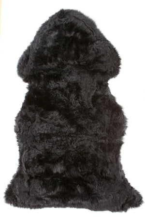 Black Sheepskin Rug XXL