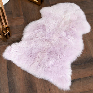 Lilac Sheepskin Rug XXL