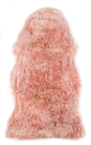 Blush Blush Pink Sheepskin Rug XXL