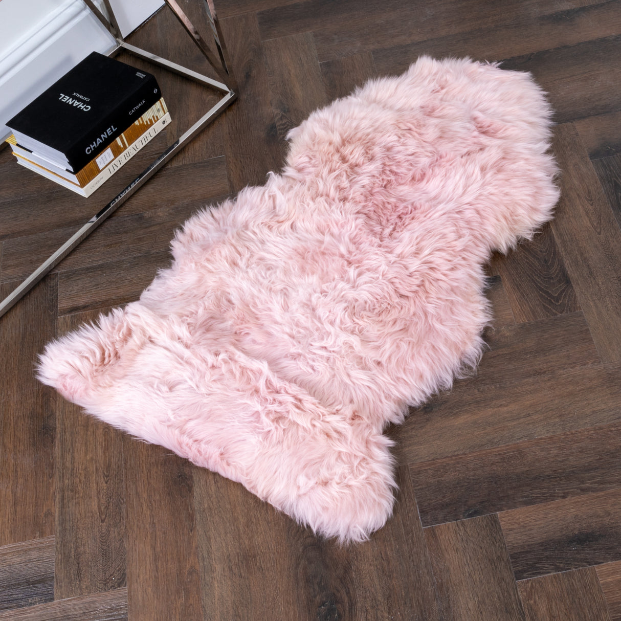 Blush Blush Pink Sheepskin Rug XXL