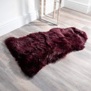 Purple Sheepskin Rug XXL