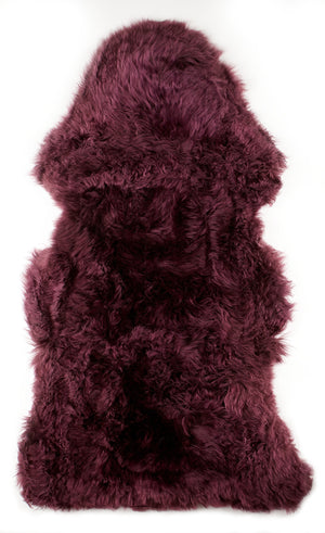 Purple Sheepskin Rug XXL