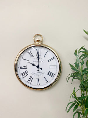 Round Copper Wall Clock