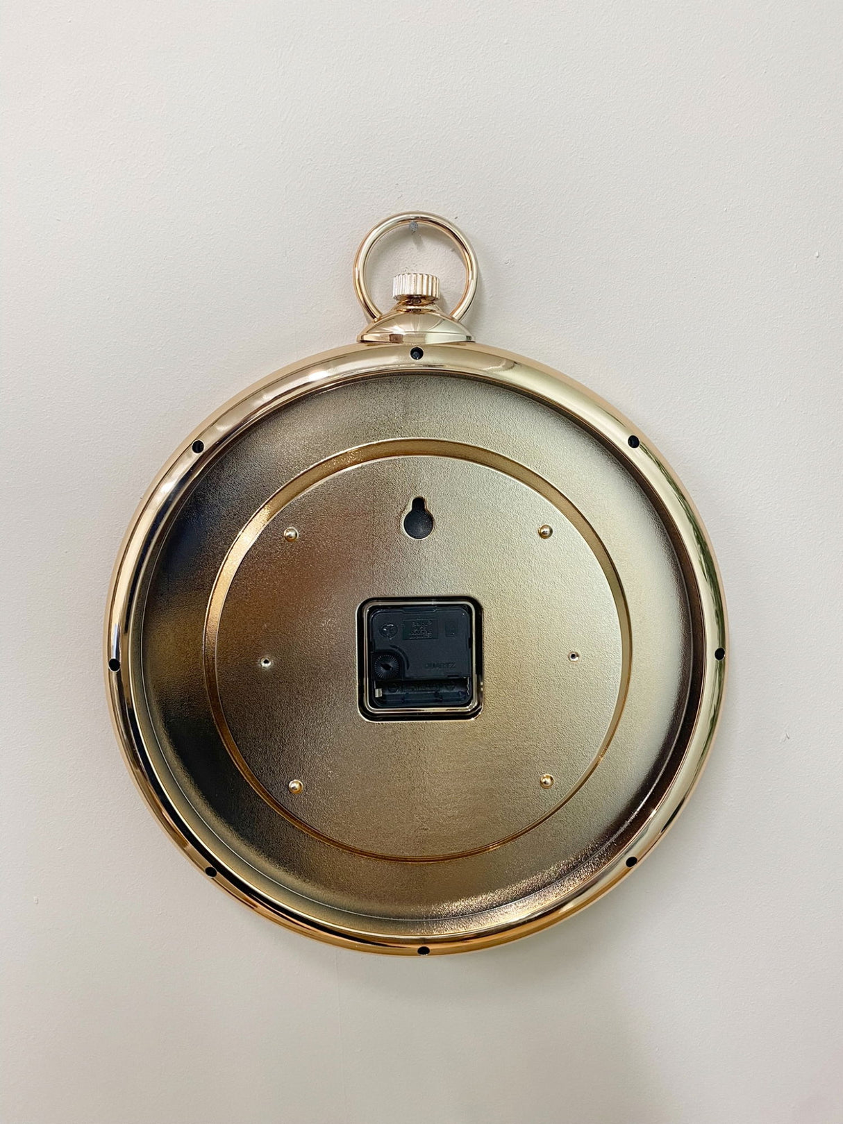 Round Copper Wall Clock