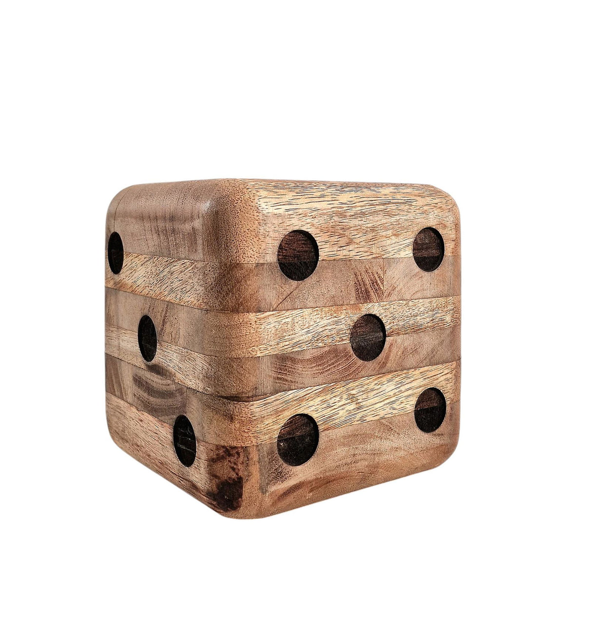 Mango Wood Dice Doorstop