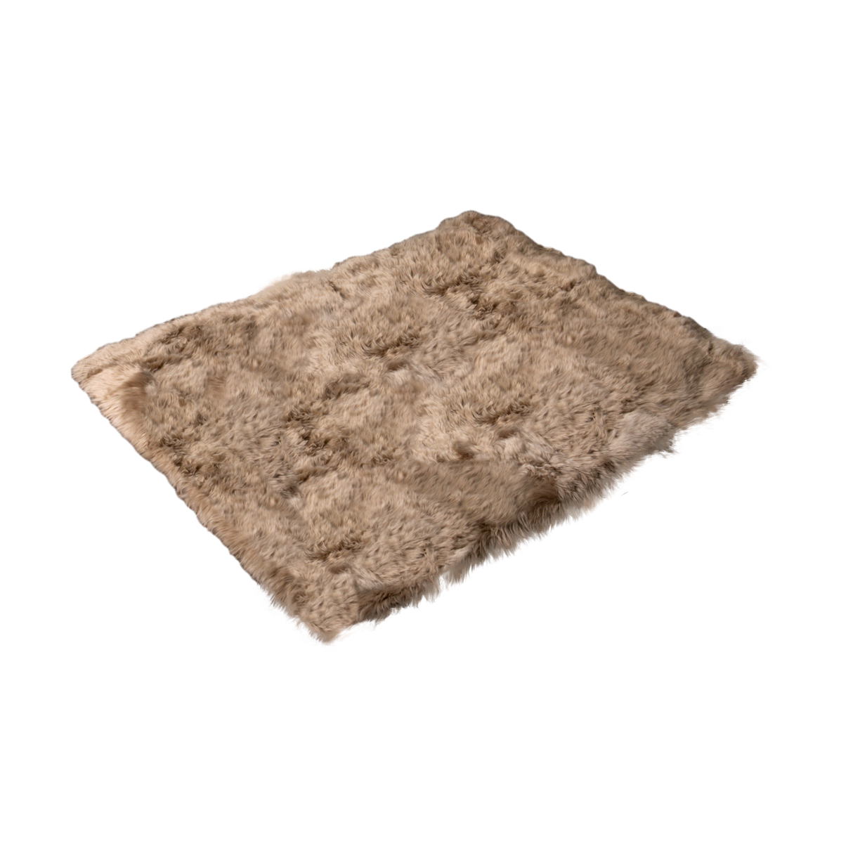 Light Brown Rectangle Sheepskin Rug - 130 x 150cm