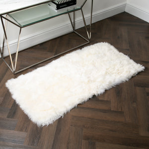 Natural Sheepskin Rectangle Rug