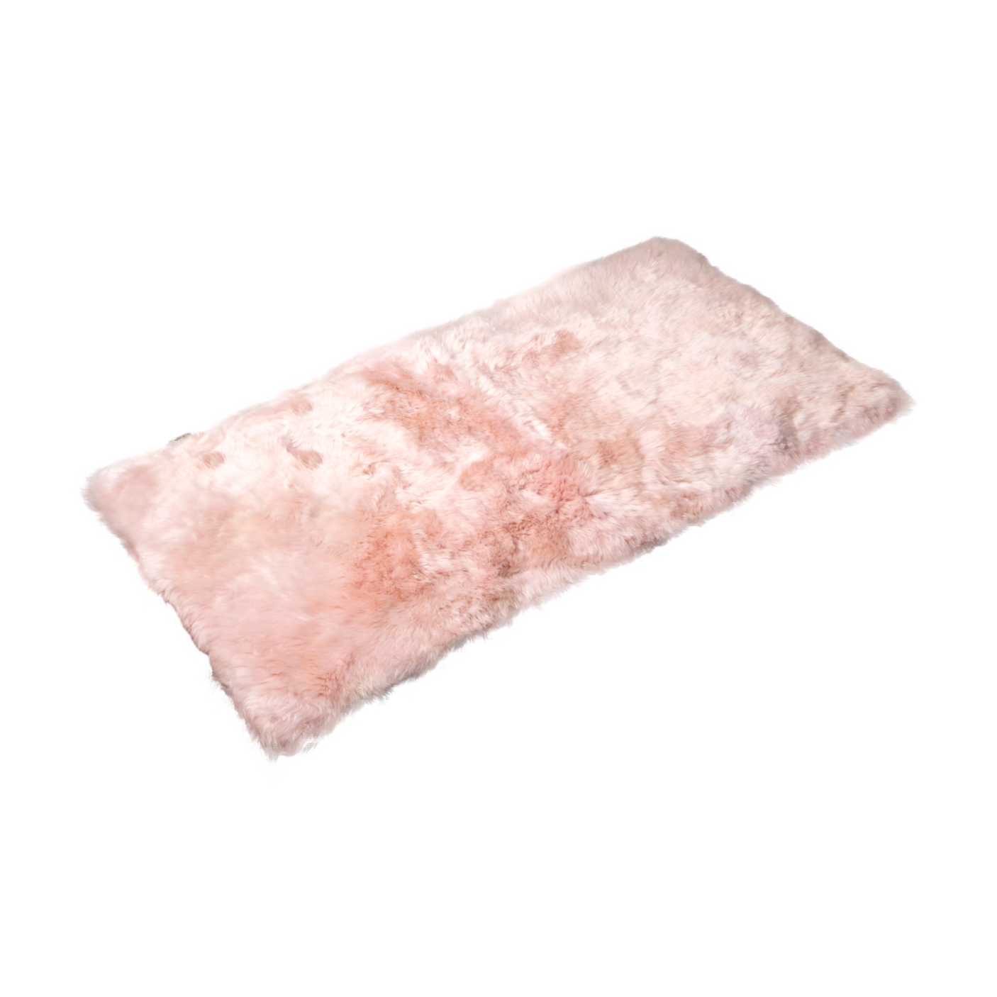 Pink Sheepskin Rectangle Rug