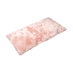 Pink Rectangle Sheepskin Rug