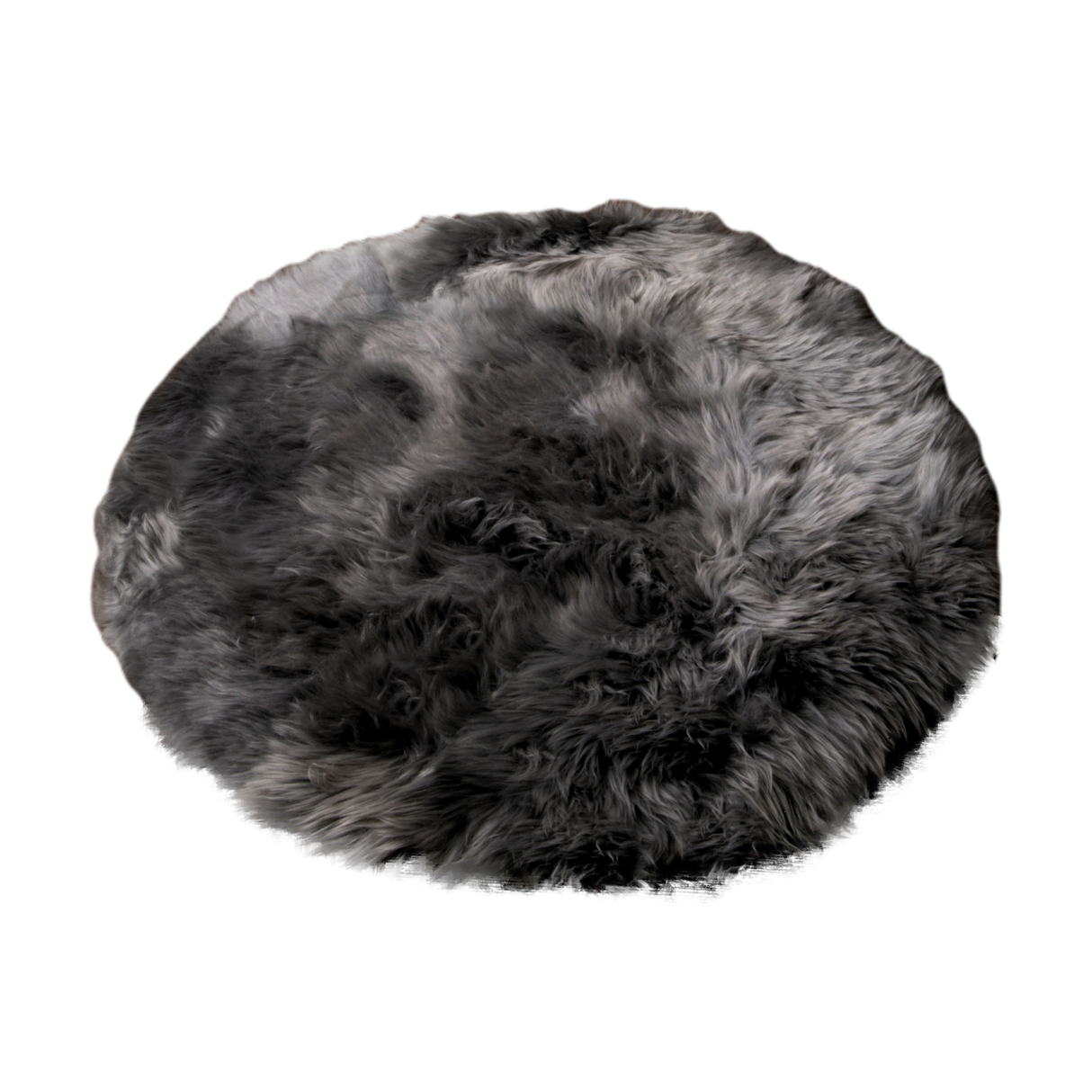 Grey Sheepskin Circle Rug