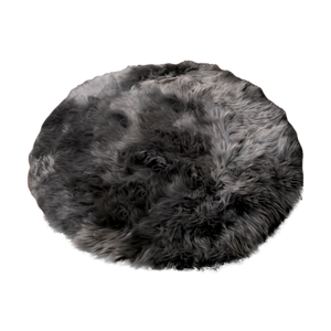 Grey Sheepskin Circle Rug