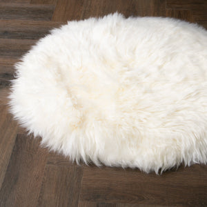 Natural Sheepskin Circle Rug