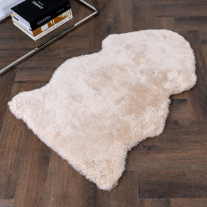 Cream Short Pile Sheepskin Rug