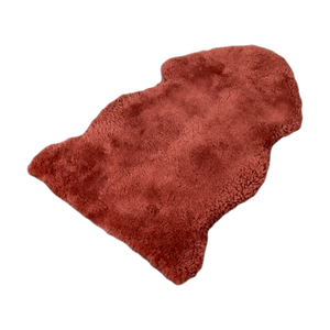 Coral Short Pile Sheepskin Rug