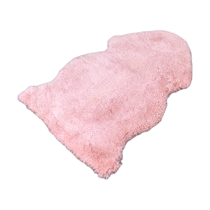 Pink Short Pile Sheepskin Rug