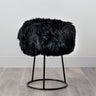 Metal Sheepskin Stool