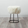 Metal Sheepskin Stool
