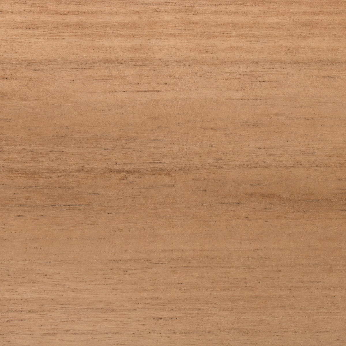 A close-up texture of a warm medium brown wood grain surface.