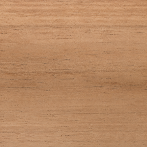 A close-up texture of a warm medium brown wood grain surface.