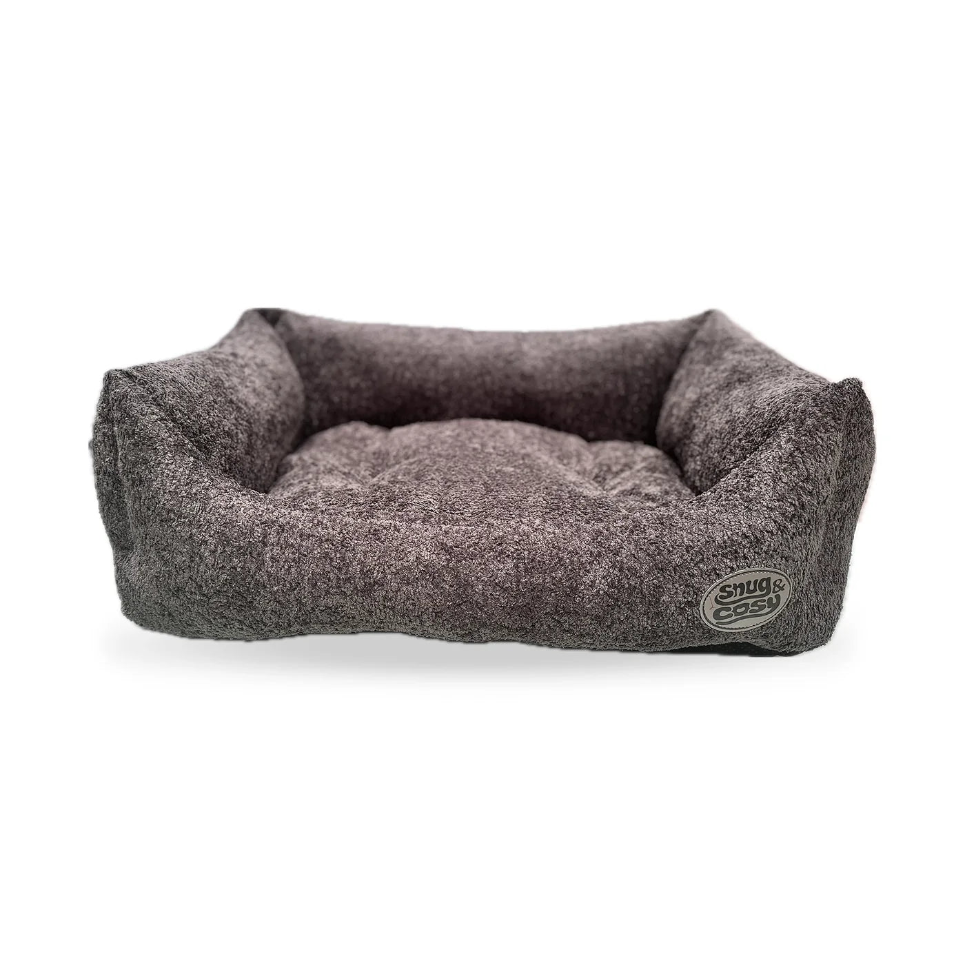 Teddy Bouclé Dog Bed Charcoal