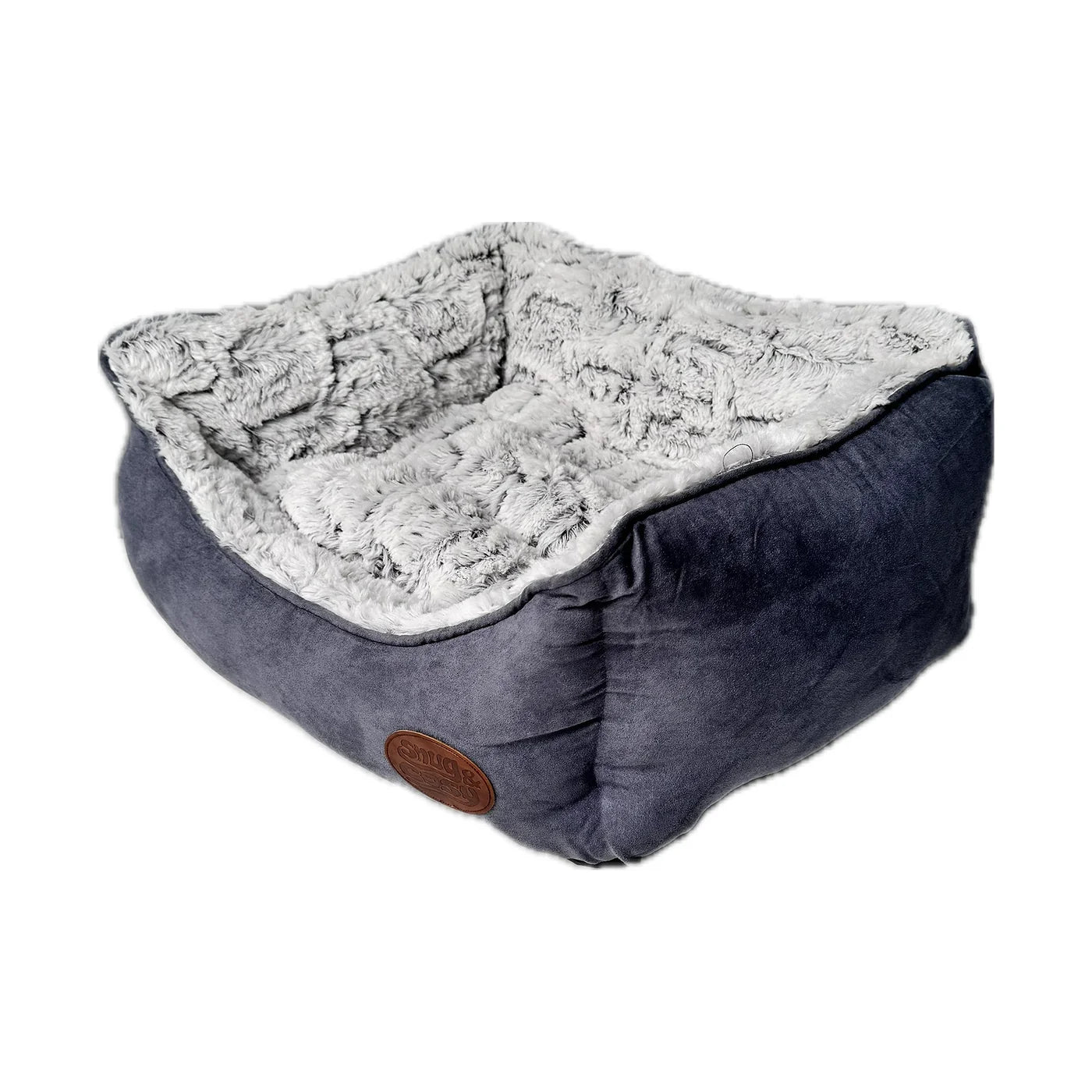 Novara Suede Dog Bed Charcoal