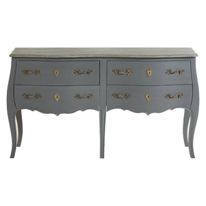 Vienne 4 Drawer Double Chest of Drawers, front view on a white background